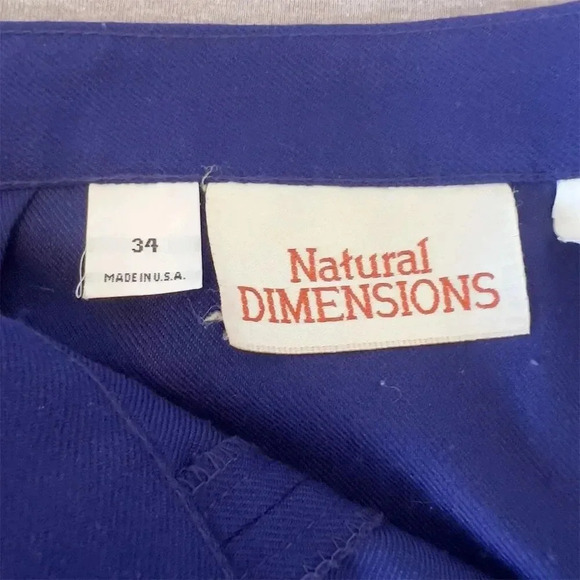 Natural Dimensions Women's Vintage Blue Midi Skirt Size 34 Casual - Picture 7 of 11